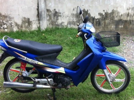 Suzuki Smash 110 เครื่องเดิม ล้อแม็กขาว ทะเบียนพร้อมชุดโอน