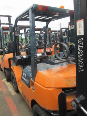 ขายฟอร์คลิฟต์ TOYOTA 7FG20  ใช้งานได้ 2 ระบบ GASOLINE/LPG  เกียร์ AT ,   เสาสูง 3M  ( รับประกันเครื่องยนต์และระบบ 6 เดือน ) สภาพพร้อมใช้งาน ++ เดิมแท้จากญี่ปุ่น