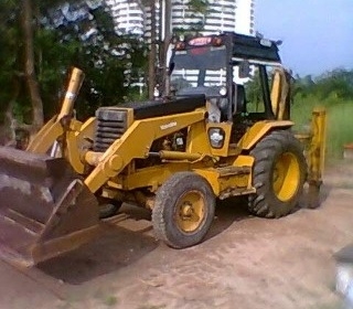 อยากขายมากกก. รถตักหน้าขุดหลัง JCB CAT 428B พวงมาลัยเพาเวอร์ ขนาด 1 เพลา สภาพพร้อมใช้งาน 520,000