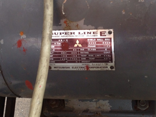 ขาย ปั๊มลม 3 HP 260 ลิตร  เก่าญี่ปุ่นสภาพพร้อมใช้ครับ