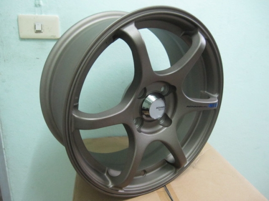 ขายล้อแม็กใหม่ Advance RG ขอบ 15 สีน้ำตาลไหม้ 4 รู 100