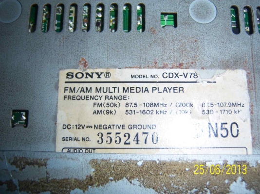 วิทยุรถยนต์ SONY  VCD