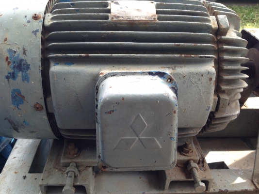 ( ลดราคาครับ )ขายปั้มน้ำขนาดใหญ่ ใบพัดทองเหลือง ใช้มอเตอร์ mitsubishi 20 HP. 1400 RPM. 380 V สภาพดี พร้อมใช้งาน