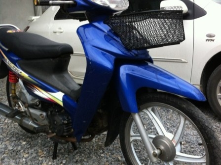 Suzuki Smash 110 เครื่องเดิม ล้อแม็กขาว ทะเบียนพร้อมชุดโอน