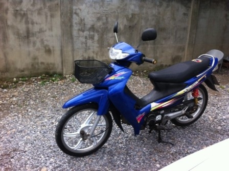 Suzuki Smash 110 เครื่องเดิม ล้อแม็กขาว ทะเบียนพร้อมชุดโอน