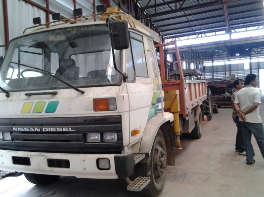 ขายรถ 6 ล้อ ติดเครน 3 ตันTadano ตัวรถนิสสัน CBA 80 เครื่อง 180 แรง รถห้างเดิมๆ ใช้มา 40,000  km.