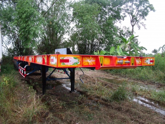 ขายหางพื้นเรียบ 3 เพลา ยางใหม่ 12 เส้น สนใจ - รับหางไ้ด้เลย ติดต่อคุณประยงค์