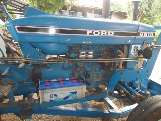 ฝากขาย รถไถฟอร์ด 6610 เพลาเดียว รุ่นปั้มเหลี่ยม พร้อมอุปกรณ์ รถห้างแองโกลไทย สีเดิมๆ