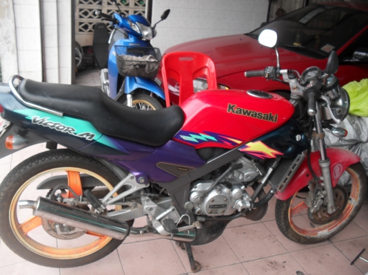 kawasaki victor m สภาพเกือบใหม่ รถจอดไม่ค่อยได้ใช้ เอกสารพร้อมโอนทะเบียนขาด1ปี