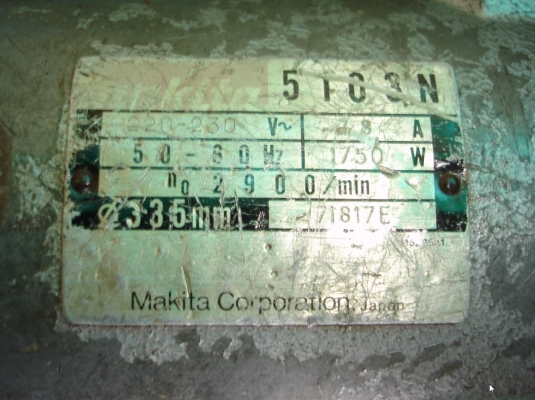 ขายเลื่อยวงเดือน 13 นิ้ว makita รุ่น 5103N (1,750w.)