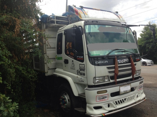 ขาย10ล้อ พ่วง แม่+ลูก ดั๊มเกษตร ISUZU DECA FXZ 320 EURO2 ปี48 เครื่องเดิมเกียร์เดิม  กระบะดั๊มเหล็กเกษตร อู่CTV สภาพสวย ไม่ผุไม่แตก หัวบางเดิมภายในสวยครบ แอร์เย็น ลูก2คานดั๊มเกษตร อู่CTV ยาว 6.20ม.สภาพสวย พื้นไม่บุบ ยางดีครบทั้งแม่+ลูก พร้อมใช้ พร้อมลุยงา