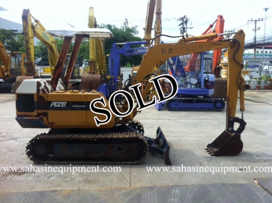 รถขุด PC20-3 S/N 164XX บจก.สหสินอีควิปเม้นท์ โทร.081-5851880, 02-5168100-1 www.sahasinequipment.com
