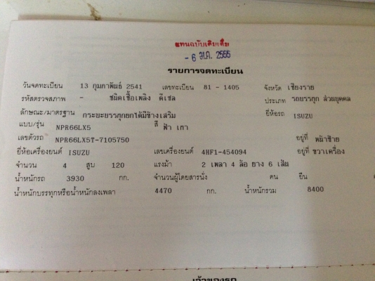 ขายด่วน !! รถ 6 ล้อดัมพ์ ISUZU NPR-120 ปี 41 ฝาขาว สภาพพร้อมใช้งาน ขายด่วน !! รถ 6 ล้อดัมพ์ ISUZU NPR-120 ปี 41 ฝาขาว สภาพพร้อมใช้งาน