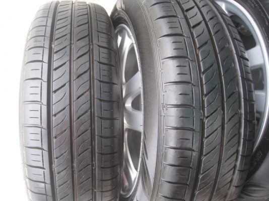 ขายล้อแม็ก Honda brio 14"x5" 4 รู100 et50+ ยางปี 12 (081-3747940)