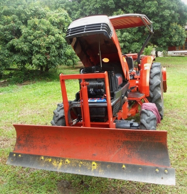 รถไถคูโบต้า L4508 4WD 2 เพลา มีใบมีดตราช้าง ยางสภาพดี มีโรตารี่ RX180 ราคา 350,000 บาท ราคาคุยกันได้