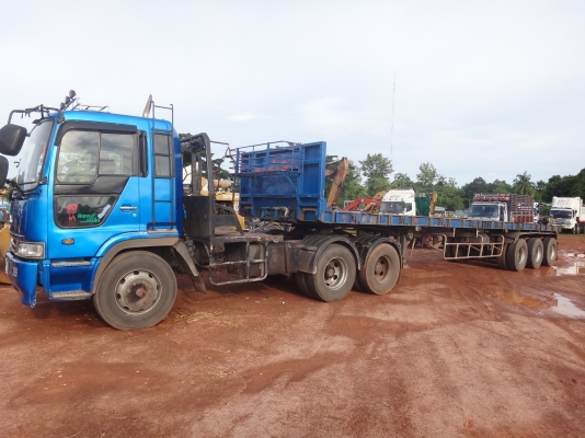 ขายด่วน รถบรทุกหัวลากพร้อมหางพื้นเรียบ ฮีโน่ โปรเฟีย เครื่อง320 ลูกสามเพลา พร้อมใช้งาน ขายด่วน รถบรทุกหัวลากพร้อมหางพื้นเรียบ ฮีโน่ โปรเฟีย เครื่อง320 ลูกสามเพลา พร้อมใช้งาน