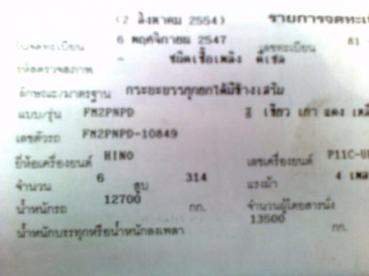 ขาย 10ล้อพ่วง แม่+ลูก ดั๊มเกษตร แม่ HINO MEGA 320 EURO2 ปี48 เครื่องเดิมเกียร์เดิม 2คานหน้า(ลงเล่ม) ช่วงล่างคัสซีสวยมาก กระบะดั๊มมิเนียมเกษตรอู่รวมชัยสภาพสวย หัวบางเดิม ภายในสวยคอนโซลครบ แอร์เย็น ยางดี12เส้น ลูก 3คานดั๊มมิเนียมคอกเกษตรอู่รวมชัย สภาพสวยไม่