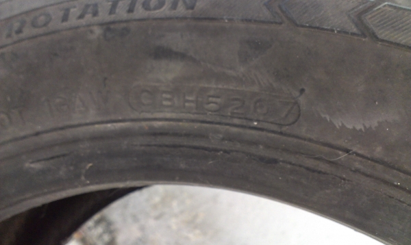 ยาง silver stone 195/55 R15 ปี 10