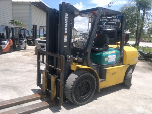 ขายรถฟอร์คลีฟท์ KOMATSU FG45T-7 ออโต้เบ็นซิลเสา3เมตร รถนอกนำเข้า รถดีสุดๆ โทรมานะ 085-9049669