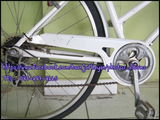 จักรยานแม่บ้าน มือสองญี่ปุ่น สีขาวมุข สวยๆๆคะ