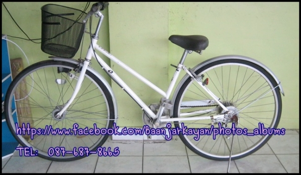 จักรยานแม่บ้าน มือสองญี่ปุ่น สีขาวมุข สวยๆๆคะ
