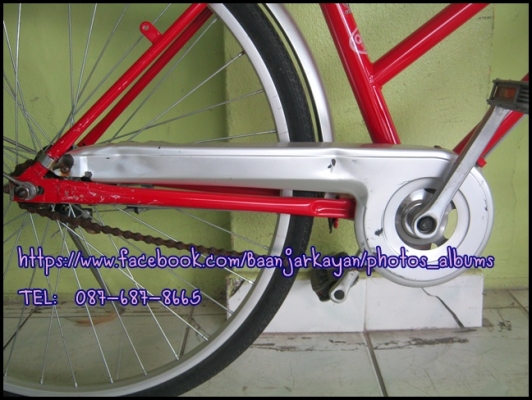จักรยานแม่บ้าน มือสองยี่ปุ่น  สีแดง สวยๆคะ