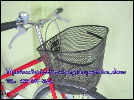 จักรยานแม่บ้าน มือสองยี่ปุ่น  สีแดง สวยๆคะ