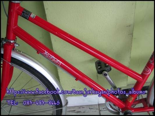 จักรยานแม่บ้าน มือสองยี่ปุ่น  สีแดง สวยๆคะ