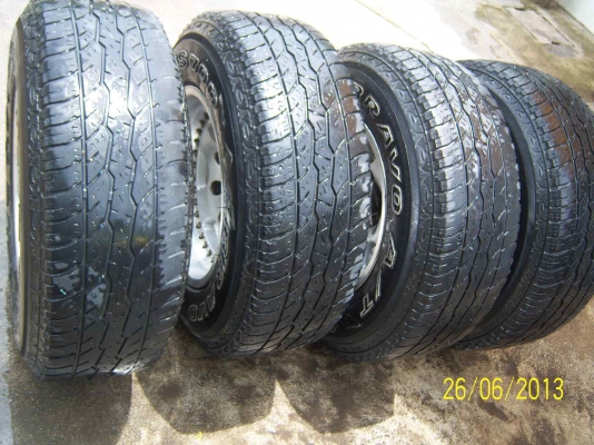 ขายล้อแม็ก TRD  พร้อมยาง ขอบ 15 x 8.5