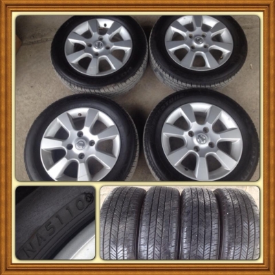 ขายแม็กเดิมขอบ15 Nissan Tida 4รู114 + ยางปี10 ราคา 4,900 บาท ดอกเต็ม