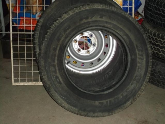 ยางถอดจากรถอีซูสุปิคอัพดอกเยอะ bridgestone 265/70/16