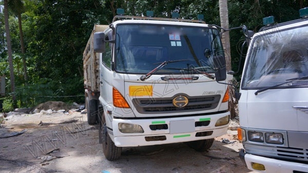 รถบรรทุก พ่วงดั๊มพ์ แม่-ลูก ยี่ห้อ HINO