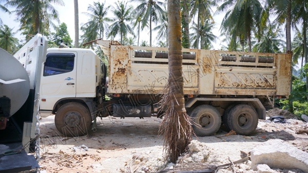 รถบรรทุก พ่วงดั๊มพ์ แม่-ลูก ยี่ห้อ HINO