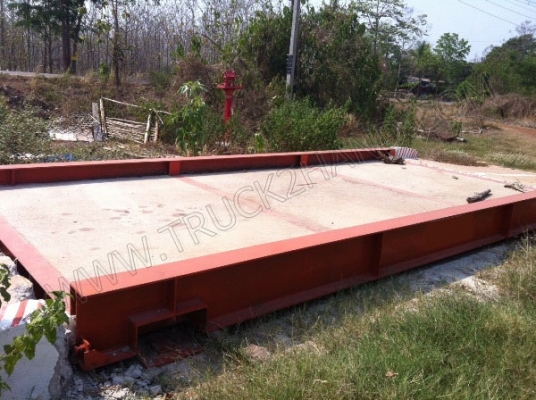 ตาชั่งรถบรรทุกดิจิตอล พื้นปูน 3x7 เมตร พิกัดน้ำหนัก 50 ตัน สภาพ 95\% ใช้งานน้อยมาก