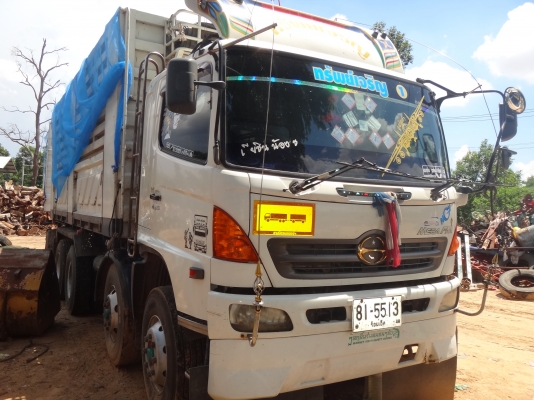 ขายด่วน  รถสิบล้อสองเพลาดัมพ์  พ่วง แม่-ลูก  HINO  MEGA320  ปี 48  พร้อใช้งาน