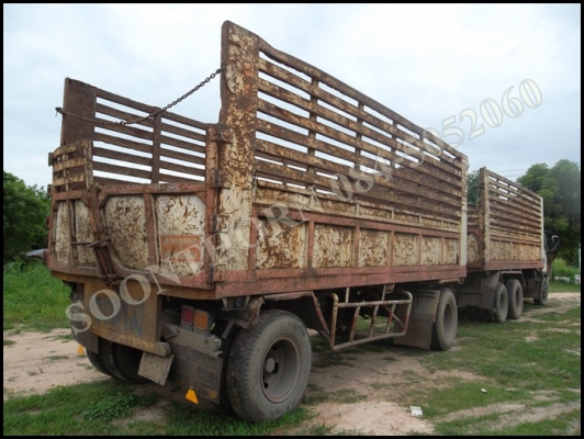 ขายด่วน ลูกพ่วง 2 เพลา กระบะเหล็กไม่ดั้ม ยาว 6.M อู่ RCK  สภาพใช้งานได้ปกติ เดิมๆ ราคาสุดคุ้ม