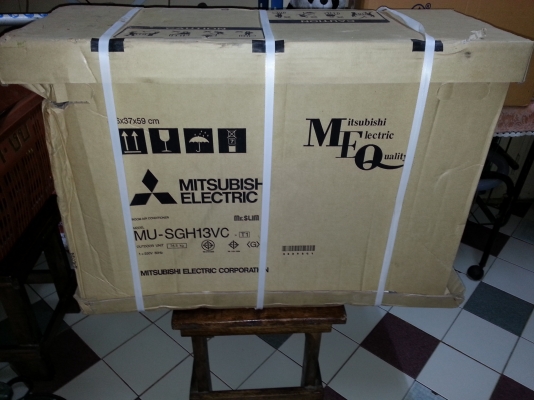 ขายแอร์ขนาด13000บีทียูยี่ห้อMITSUBISHIของใหม่ยังไม่ได้ใช้งาน