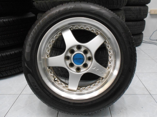ขายล้อแม็ก Lenso ขอบ 15 (4/100,114.3)พร้อมยาง 195/55/15 ปี 11/เทิร์นได้-ใส่ฟรีค่ะ