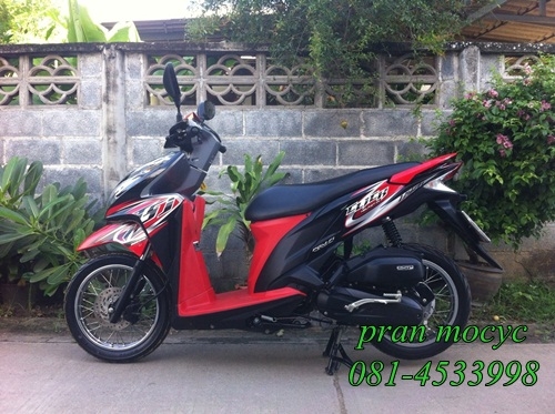 ขายHONDA CLICK combi brake สีดำเเดง ปี2556