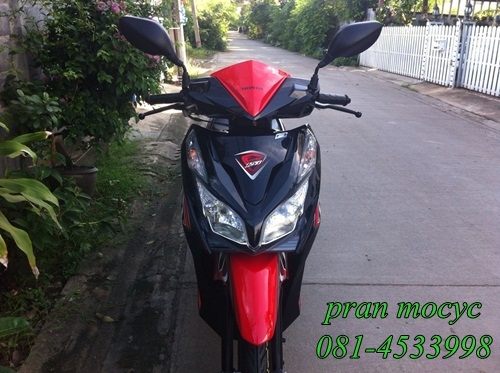 ขายHONDA CLICK combi brake สีดำเเดง ปี2556
