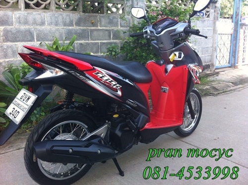 ขายHONDA CLICK combi brake สีดำเเดง ปี2556