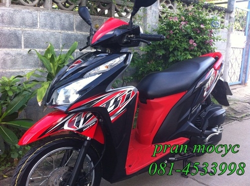 ขายHONDA CLICK combi brake สีดำเเดง ปี2556