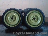 ***ขายล้อเดฟ 3 คู่ คู่ละ 3000 ถูกๆยางสวยๆครับ***0858730704 ล้อเพิ่งเปิดตู้มาครับ คู่ละ 3000 มีบริการจัดส่งครับ สนใจ 0858730704 ohm ลองดูครับ