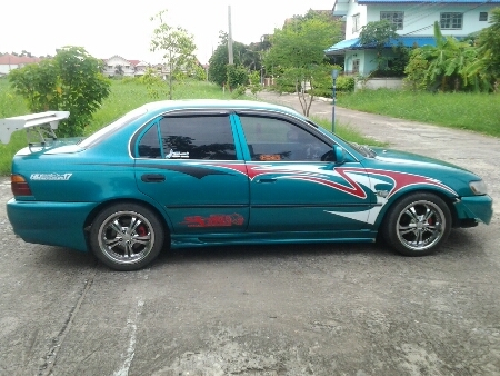 ขายรถยนต์ ปี92 โตโยต้า โคโรล่า รุ่นสามห่วง AE101 เครื่อง1600CC.หัวฉีด(ติดแก๊ส) เกียร์ออโต้ พวงมาลัยเพาเวอร์ กระจกไฟฟ้า แอร์เย็น ล้อแม็ก รถขับดี ช่วงล่างดี (ไม่ใช่แท็กซี)