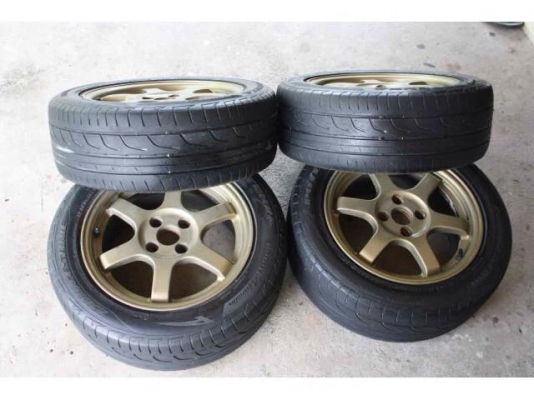 ขายล้อTE37 ขอบ15 งานเหมือน พร้อมยางRE001 ทั้งชุด 11000.-