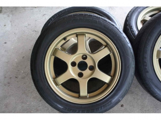 ขายล้อTE37 ขอบ15 งานเหมือน พร้อมยางRE001 ทั้งชุด 11000.-