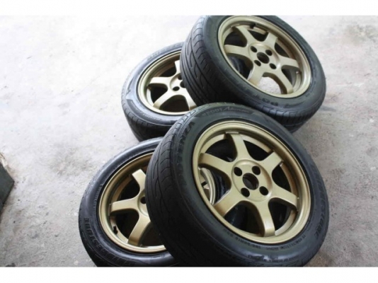 ขายล้อTE37 ขอบ15 งานเหมือน พร้อมยางRE001 ทั้งชุด 11000.-