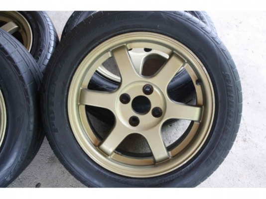 ขายล้อTE37 ขอบ15 งานเหมือน พร้อมยางRE001 ทั้งชุด 11000.-