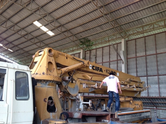 ขายรถยิงปูน 10 ล้อ 2 เพลา สภาพต้องทำเครื่อง ชุดยิงปูนสภาพดีมาก ราคาต่อรองได้