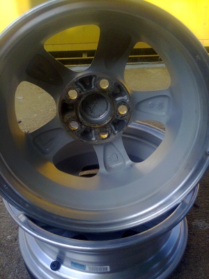 ขายกะทะล้อ มิตซู ขอบ 15  5รู   สองวง
